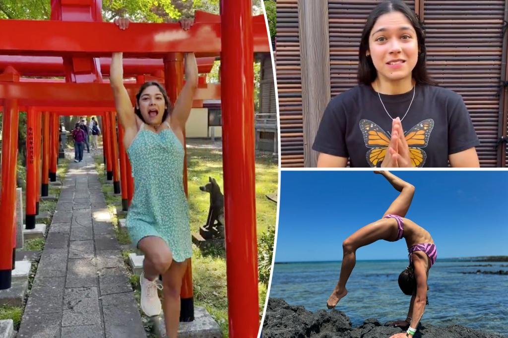 The gymnast was slammed for "vulgar" and "offensive" stunts at the holy religious shrine