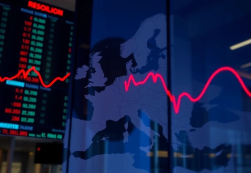 Representação visual de European Stocks Dip as Investors Assess Fed Rate Cut Potential; Orsted Plummets